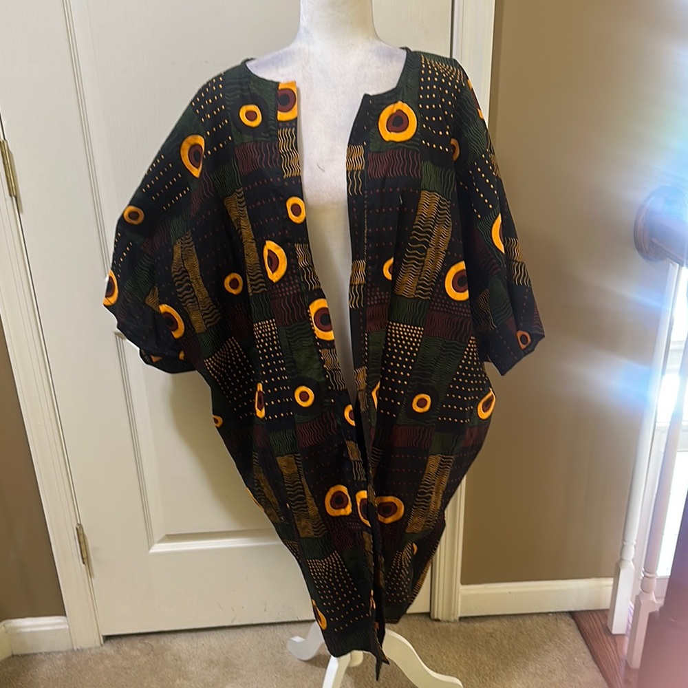 Colorful Patterned Kimono